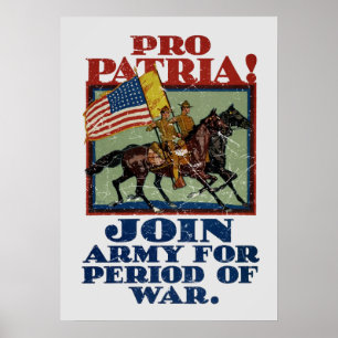 Poster Pela Pátria! Propaganda do Exército