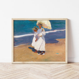 Poster Pela praia   Joaquín Sorolla