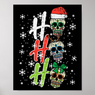 Poster Pele de Açúcar de Natal Ho Ho Ho Xmas Homens Mexic