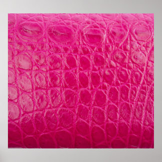 Poster Pele de crocodilo rosa, textura de couro