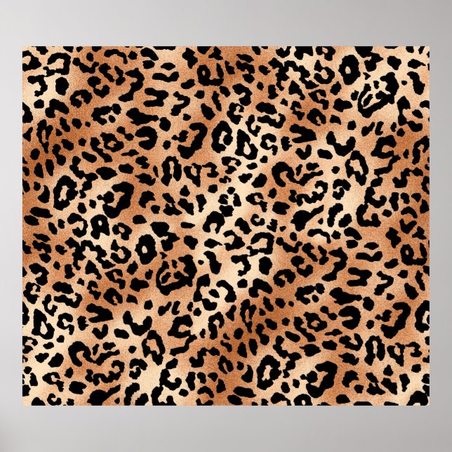 Poster pele de leopardo. design de na moda com leopardo (Frente)