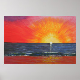 Poster Pele de maçã e sol