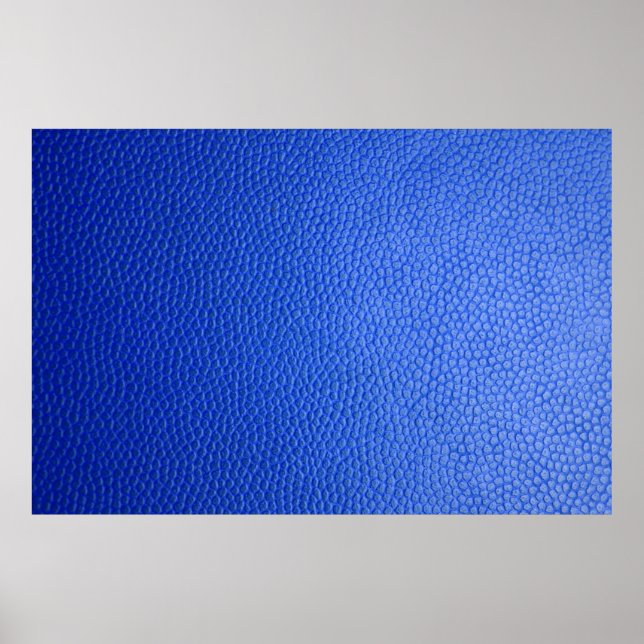 Poster Pele de pele de couro azul (Frente)