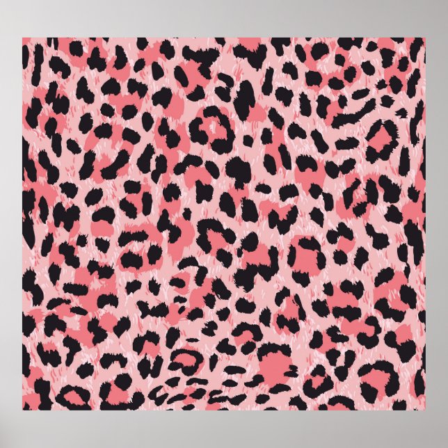 Poster Pele-leopardo: textura perfeita da safra (Frente)