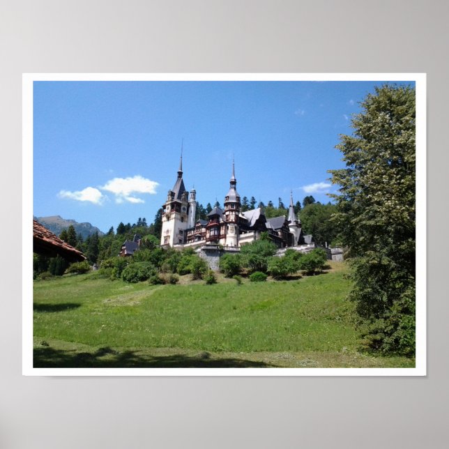 Póster Peles Castle, Sinaia, Romênia (Frente)