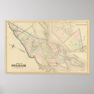 Poster Pelham, solar de Pelham, New York