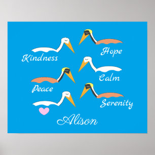 Poster Pelicanos em Meditação
