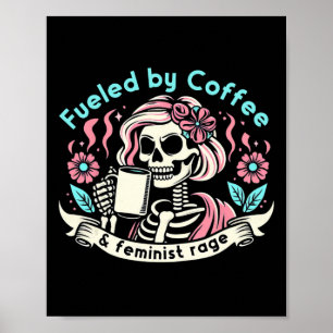 Poster Pelo Café &amp; Feminismo Fúria Feminista Amor Com