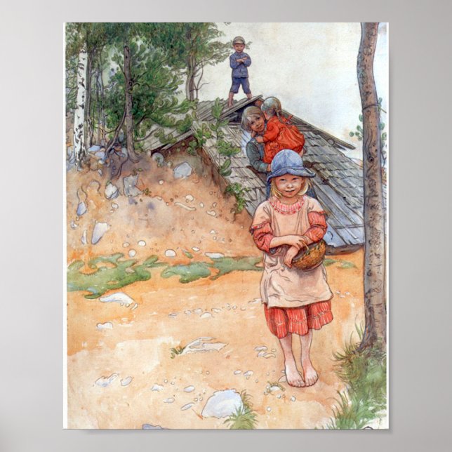 Poster Pelo Celular - Carl Larsson 1917 (Frente)