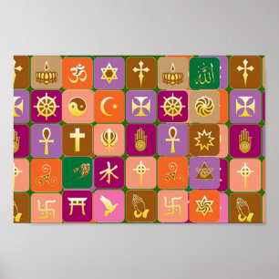 Póster Pelo espírito aberto : RESPEITO POR TODAS AS RELIG