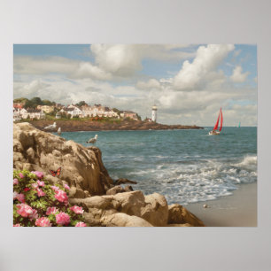 Poster pelo mar de Alan Giana "Home"