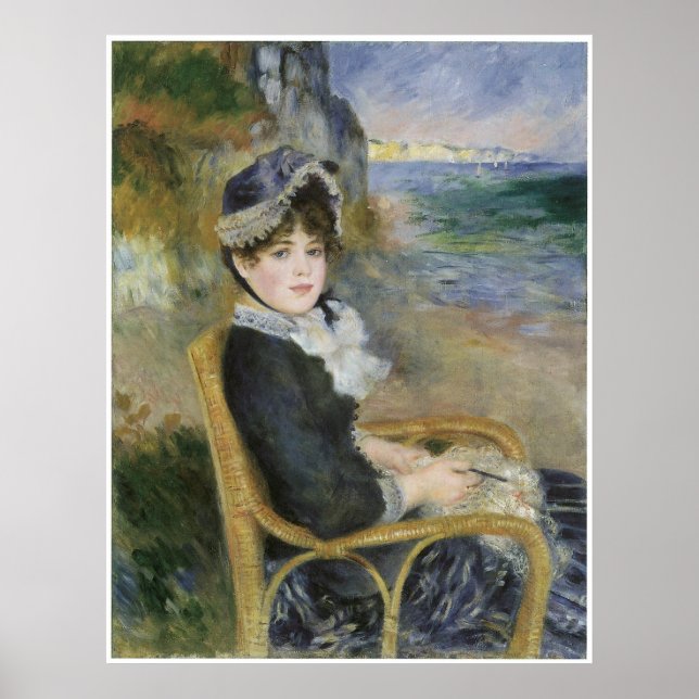 Póster Pelo Mar, Pierre-Auguste Renoir (Frente)