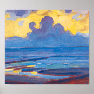 Poster Pelo mar   Piet Mondrian  