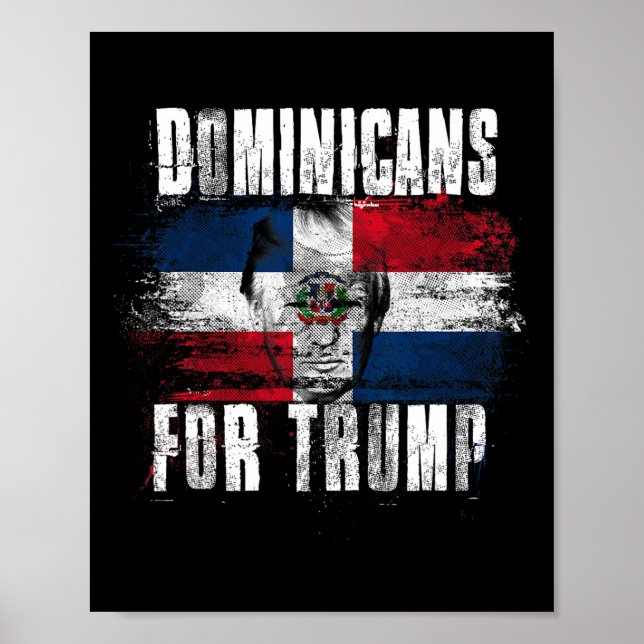 Poster Pelo Patriótico da República Dominicana Americana  (Frente)
