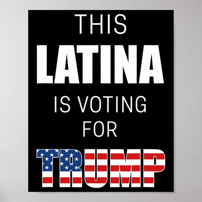 Poster Pelo Presidente Eleitoral Trump 2020 Mulheres hisp (Frente)