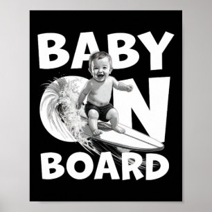 Poster Pelo Quadro A bordo Pelo Surf No Surfboard Surfist
