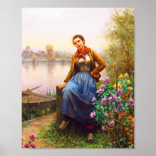 Poster Pelo rio de Daniel Ridgway Knight (Frente)