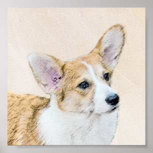 Póster Pembroke Welsh Corgi - Pintura Original para Cacho