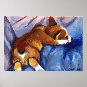 Póster Pembroke Welsh Corgi Print