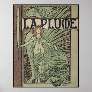 Poster Pena 1898 do La por Alfons Mucha