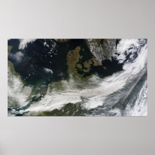 Póster Pena da cinza do vulcão de Eyjafjallajokull