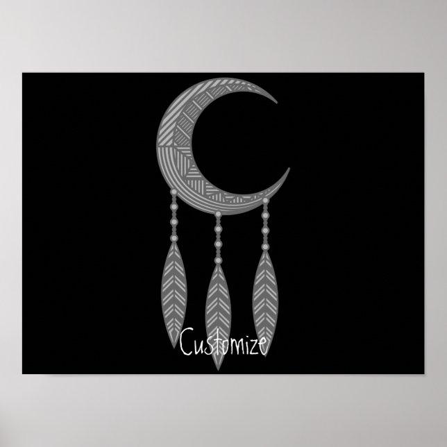 Poster Penas da Lua do Crescente Silver Thunder_Cove (Frente)