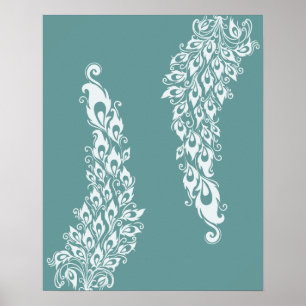 Póster Penas do pavão