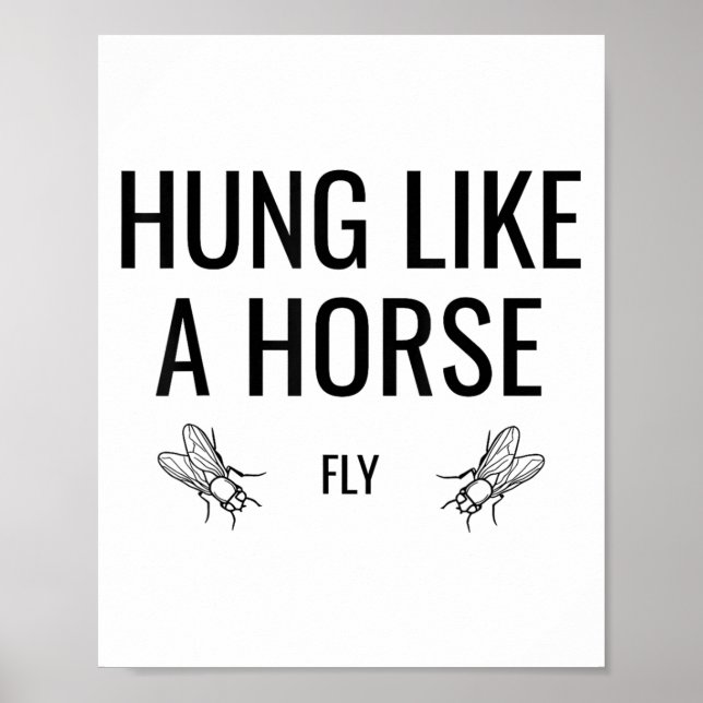 Poster Pendurado Como Uma Mosca De Cavalo - Mosca De Cava (Frente)