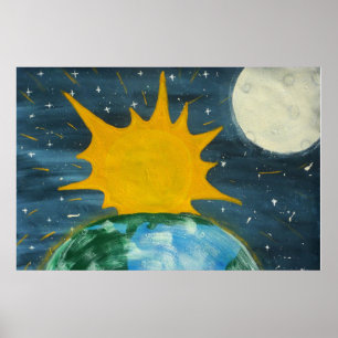 PÓSTER PENDUROU THE SUN E A LUA