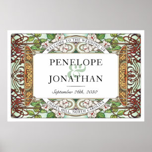 Poster PENELOPE 01 A - Sinal de boas-vindas de casamento