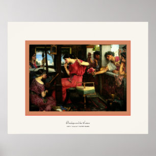 Póster Penélope e o ~ John W.Waterhouse dos pretendentes
