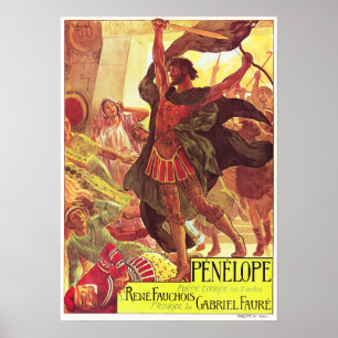 Poster PENELOPE - Teatro de Ópera de Paris Gabriel Faure