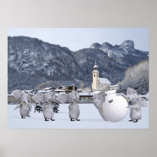 Póster Pengphants doces