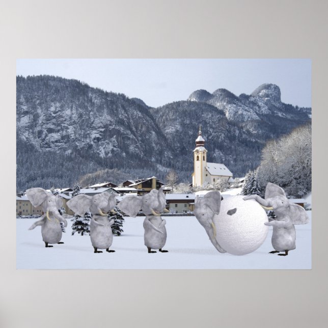 Póster Pengphants doces (Frente)