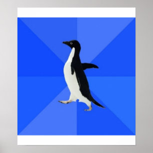 Poster Penguin Socialmente Awkward Advice Animal Memory