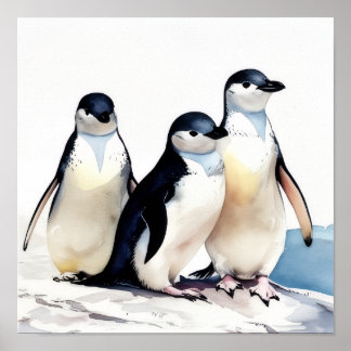Poster Penguin Trio