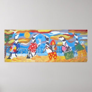 Póster Penguin Vacation