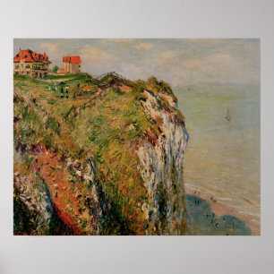 Poster Penhasco de Claude Monet   em Dieppe, 1882