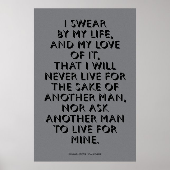 Poster Penhor de John Galt (Frente)