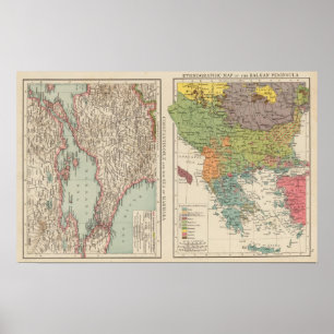 Póster Península de Ethnog Balcãs, Constantinople