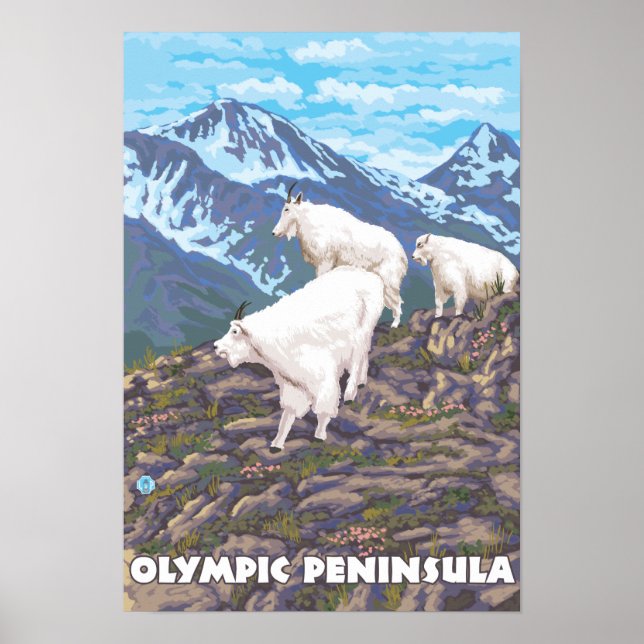 Póster Península olimpiadas, Cabras de Washington (Frente)