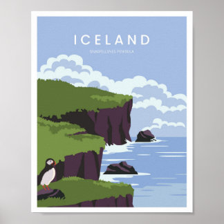 Poster Península Snæfellsnes Islândia