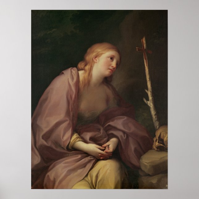 Poster Penitent Magdalene | c.1765 (Óleo sobre Canvas) (Frente)