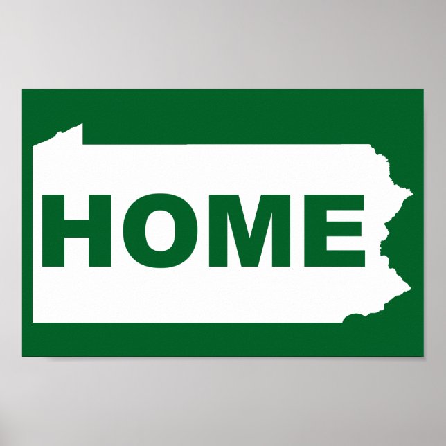 Poster Pennsylvania Home Longe Do State T-Shirt (Frente)