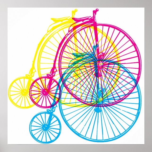 Póster Penny Farthing CMYK (Frente)