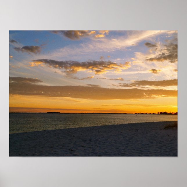 Poster Pensacola Beach Sunset (Frente)