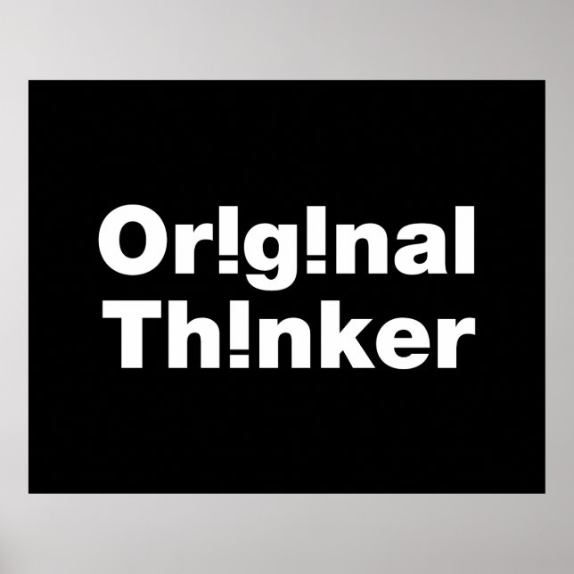Poster Pensador Original (Frente)