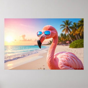 Poster PENSADOR ROSA Flamingo Rosa