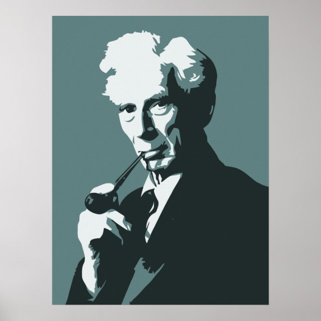 Póster Pensadores - Bertrand Russell (Frente)