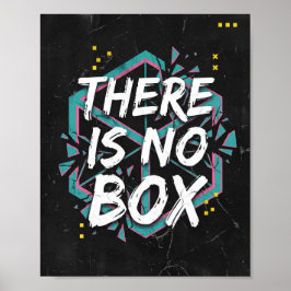 Poster Pensamento Criativo Não Há Caixa